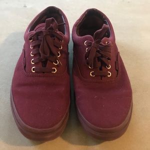 Burgundy vans